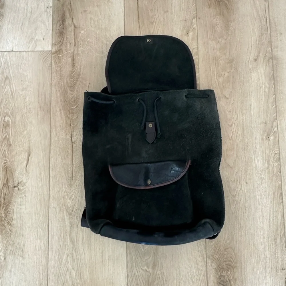 Filson Leather Backpack.